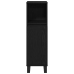 Armario de Baño  Negro Roble 30x30x100 cm Madera Elaborada