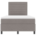 Cama Box Spring con Colchón Taupe 120x200 cm Tela