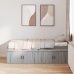 Estructura de cama de almacenamiento gris sonoma 75x190 cm