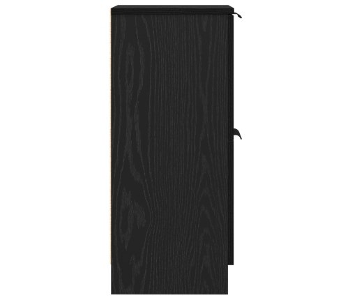 Aparadores 2 pcs en Roble Negro, 30x30x70 cm, Hecho de Madera Elaborada