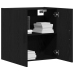 Armario de pared  roble negro 60x31x60 cm madera elaborada