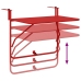 Mesa de balcón plegable  roja 60x40 cm de acero