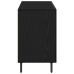 Consola Negra de Roble  100x36x60 cm de Madera de Ingeniería