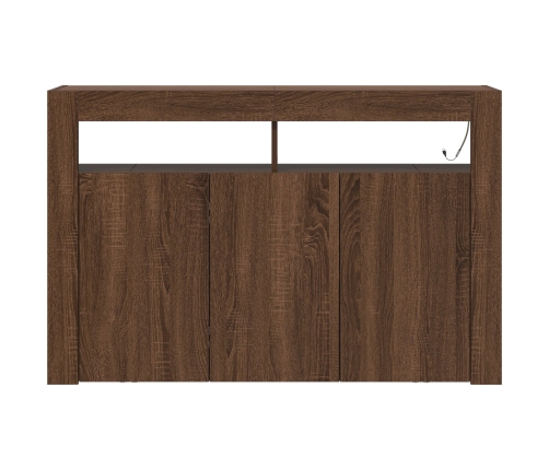 Aparador  Roble Marrón Madera de Ingeniería 116 x 30 x 75 cm