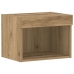 Armario de pared  con luces LED Roble Artesanal 40x30x30 cm