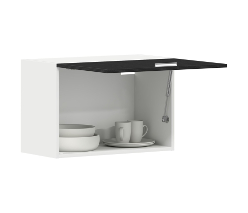 Gabinete colgante  en roble negro - 60x31x60 cm, hecho de madera elaborada