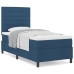 Cama con Somier y Colchón Azul 100x200 cm Tela