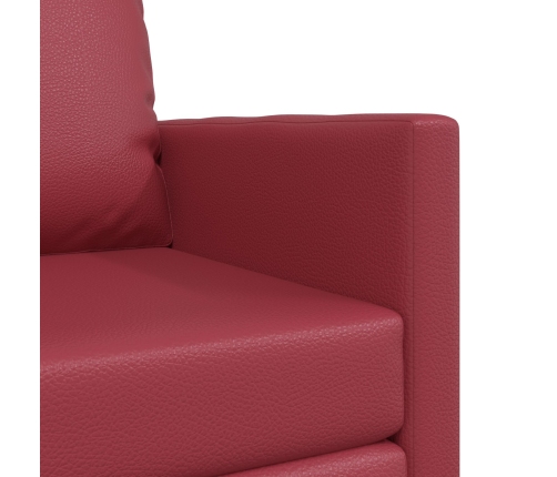 Sofá cama  2 en 1 Burdeos 74x77x81 cm Cuero sintético