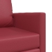 Sofá cama  2 en 1 Burdeos 74x77x81 cm Cuero sintético