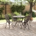 Conjunto de Comedor de Jardín de 5 Piezas  - Bronce Aluminio Fundido