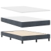 Cama con colchón Box Spring  Gris oscuro 120x200 cm Terciopelo