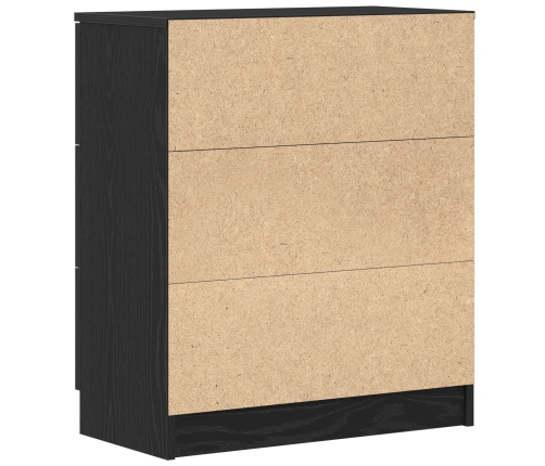 Aparador de roble negro de  60x30x70 cm de madera elaborada