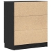 Aparador de roble negro de  60x30x70 cm de madera elaborada