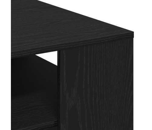 Mesa de café de roble negro  102x55x43 cm hecha de madera aglomerada