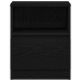 Cajones de Noche  2 pcs Negro Roble 40x40x50 cm Madera Ingenierizada