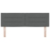 Cabecero Diseño Líneas Gris Oscuro 80 cm Tela