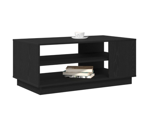 Mesa de café de roble negro  102x55x43 cm hecha de madera aglomerada