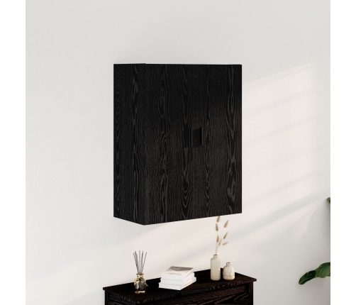 Armario de Pared  Negro Roble 69,5x34x90 cm Madera Elaborada