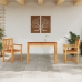 Conjunto de comedor para el jardín de 3 piezas  de madera maciza de acacia
