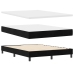 Cama Box Spring  con colchón Negro 160x200 cm Terciopelo