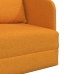 Sofá cama de suelo  2 en 1 Amarillo Oscuro 65x80x83 cm Tela