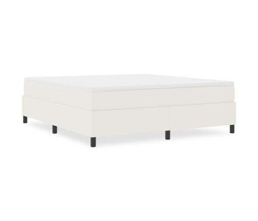 Cama Box Spring  Crema Super King Tejido de Corduroy