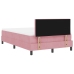 Cama con sommier y colchón  Rosa 120x200 cm Terciopelo