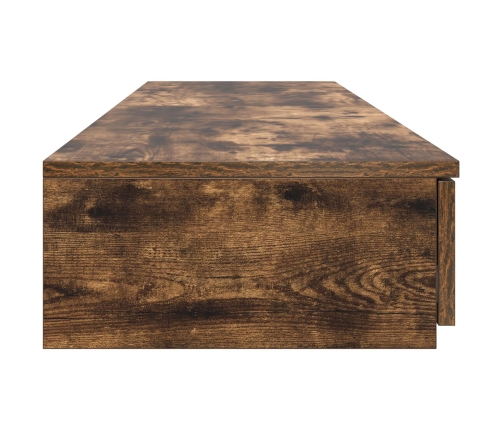 Mesa de Noche  Roble Ahumado Madera Durable 160 x 36.5 x 16.5 cm