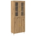 Highboard Artisan Oak 69.5x34x180 cm Madera Elaborada