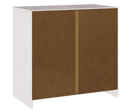 Aparador ""DRAMMEN"" Blanco 79x43x75,5 cm Madera Sólida de Pino
