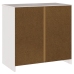 Aparador ""DRAMMEN"" Blanco 79x43x75,5 cm Madera Sólida de Pino
