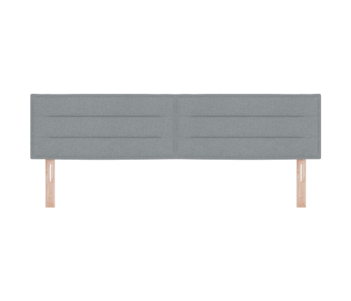 Cabecero  Diseño de Líneas Gris Claro 180 cm Tela