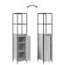 Conjunto de Muebles de Baño de 3 Piezas  Gris Sonoma de Madera Elaborada
