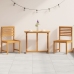Conjunto de Bistro de Jardín de 3 Piezas  de Madera Maciza de Acacia