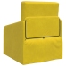Sofá Cama  2-en-1 Amarillo 65x80x83 cm de Terciopelo