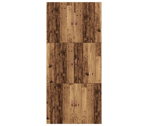 Estructura de cama de almacenamiento  madera vieja 80x200 cm