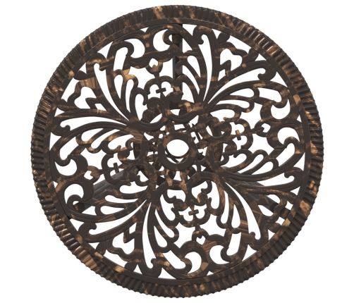Set de Bistro de Jardín de 3 Piezas  en Aluminio Fundido Bronce