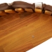 Tumbona Solar Juego de 2 Taupe Madera maciza de Acacia Estándar