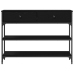 Mesa de Consola  Negro Roble 100x25x75 cm Madera Ingenierizada y Acero