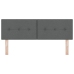 Cabecero LED botones tapizados gris oscuro 80 cm tela