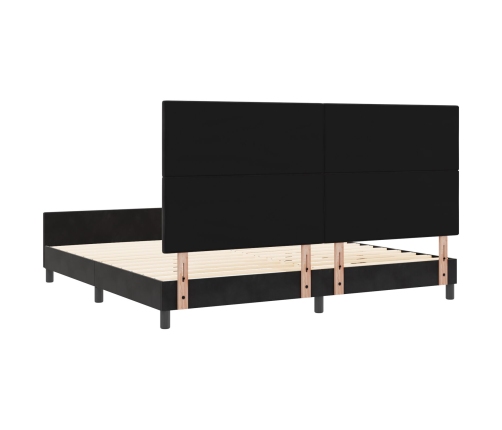 Estructura de Cama Negra 200x200 cm Terciopelo