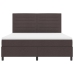 Cama Box Spring  con Colchón Gris Oscuro Super King de Tela