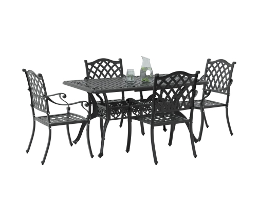 Set de 3 Negro Aluminio fundido Mediano Diseño Elegante