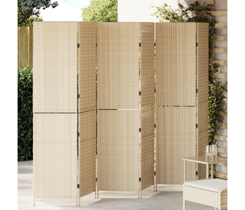 Separadores de habitación  Beige Madera Grande Plegable