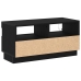 Mueble de TV  con luces LED en roble negro, 80x35x40 cm, de madera