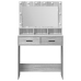Tocador con Luces LED Gris Sonoma 79x41x135 cm de