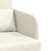 Sofá Cama de Piso  2 en 1 Crema 65x80x83 cm Terciopelo