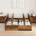 Estructura de Cama de Almacenamiento  Madera Vieja 135x190 cm