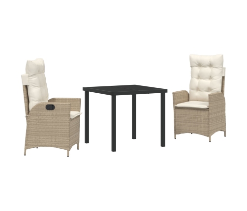 Set de 2 Beige y Blanco Crema