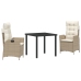 Set de 2 Beige y Blanco Crema